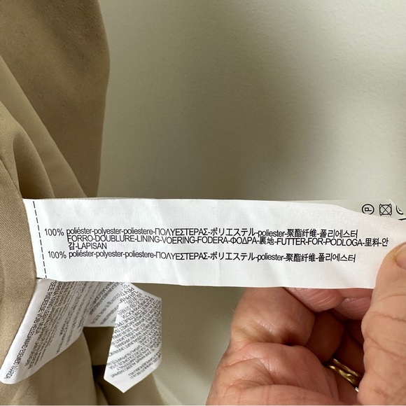 Zara Basic Faux Suede Camel Kimono Duster w/Rose Embroidery Sz XS - Picture 9 of 14